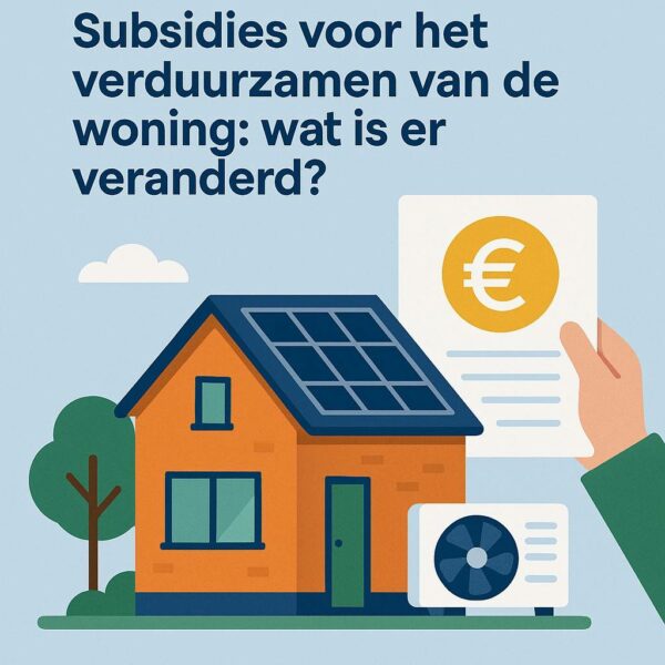 Subsidies voor het verduurzamen van de woning: wat is er veranderd? subsidie voor verduurzamen 600x600